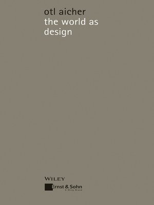 cover image of The World as Design